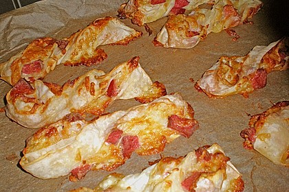 Bl&auml;tterteig - Schinken - K&auml;se - Stangen 25