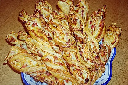 Bl&auml;tterteig - Schinken - K&auml;se - Stangen 26