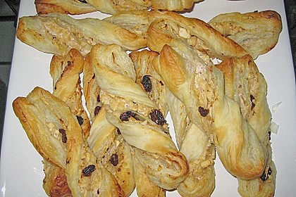 Bl&auml;tterteig - Schinken - K&auml;se - Stangen 27