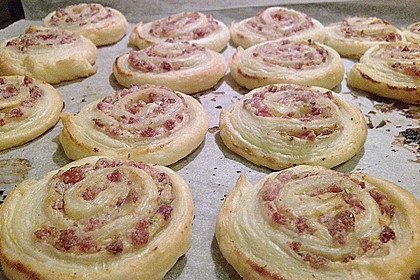 Bl&auml;tterteig - Schinken - K&auml;se - Stangen 30