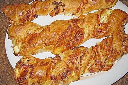 Bl&auml;tterteig - Schinken - K&auml;se - Stangen 31