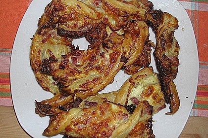 Bl&auml;tterteig - Schinken - K&auml;se - Stangen 32