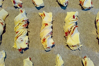 Bl&auml;tterteig - Schinken - K&auml;se - Stangen 35