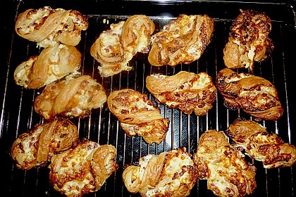 Bl&auml;tterteig - Schinken - K&auml;se - Stangen 44