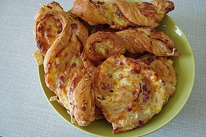 Bl&auml;tterteig - Schinken - K&auml;se - Stangen 47