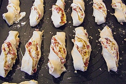 Bl&auml;tterteig - Schinken - K&auml;se - Stangen 48
