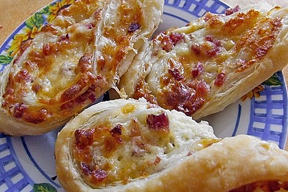 Bl&auml;tterteig - Schinken - K&auml;se - Stangen 49
