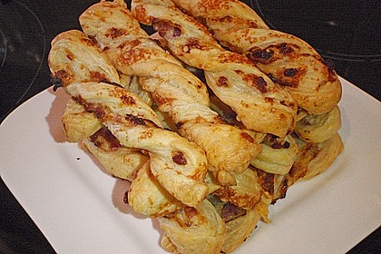 Bl&auml;tterteig - Schinken - K&auml;se - Stangen 54