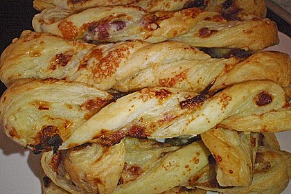 Bl&auml;tterteig - Schinken - K&auml;se - Stangen 55
