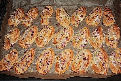 Bl&auml;tterteig - Schinken - K&auml;se - Stangen 57