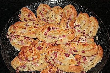 Bl&auml;tterteig - Schinken - K&auml;se - Stangen 58