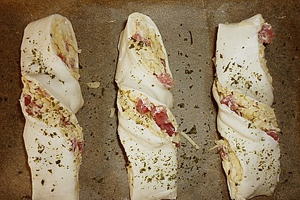 Bl&auml;tterteig - Schinken - K&auml;se - Stangen 63