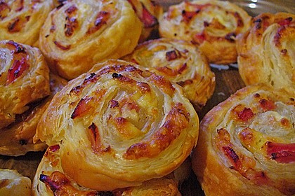 Bl&auml;tterteig - Schinken - K&auml;se - Stangen 72