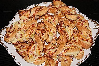 Bl&auml;tterteig - Schinken - K&auml;se - Stangen 78