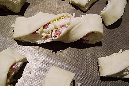 Bl&auml;tterteig - Schinken - K&auml;se - Stangen 80