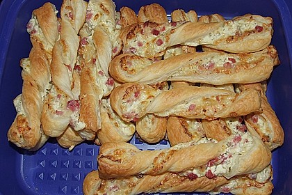 Bl&auml;tterteig - Schinken - K&auml;se - Stangen 82