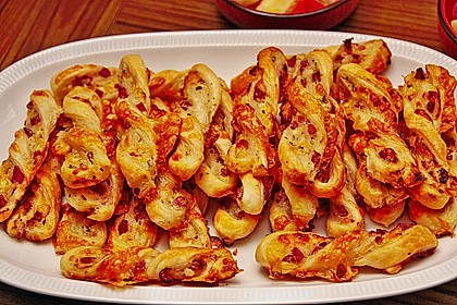 Bl&auml;tterteig - Schinken - K&auml;se - Stangen 83
