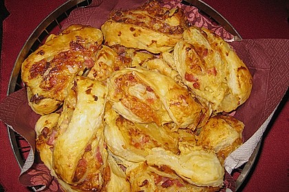 Bl&auml;tterteig - Schinken - K&auml;se - Stangen 85