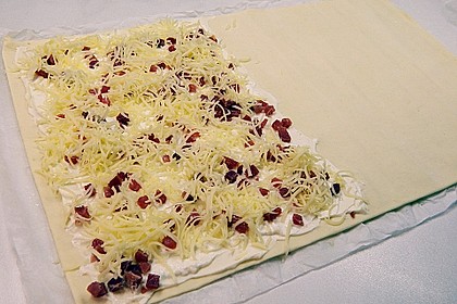 Bl&auml;tterteig - Schinken - K&auml;se - Stangen 86