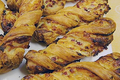 Bl&auml;tterteig - Schinken - K&auml;se - Stangen 88
