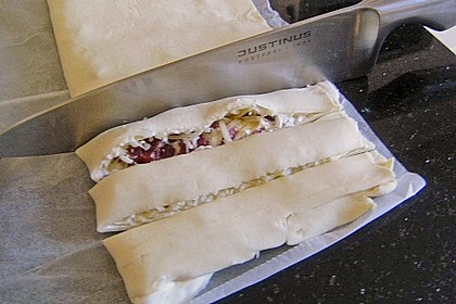 Bl&auml;tterteig - Schinken - K&auml;se - Stangen 90