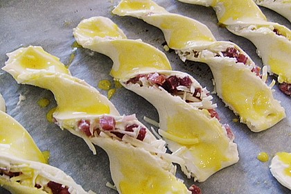 Bl&auml;tterteig - Schinken - K&auml;se - Stangen 91