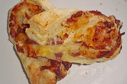 Bl&auml;tterteig - Schinken - K&auml;se - Stangen 100