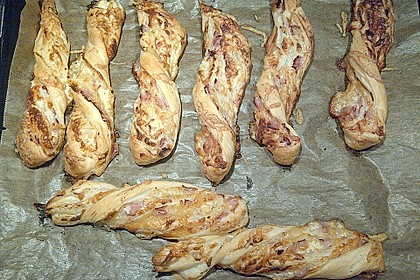 Bl&auml;tterteig - Schinken - K&auml;se - Stangen 105