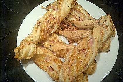 Bl&auml;tterteig - Schinken - K&auml;se - Stangen 106