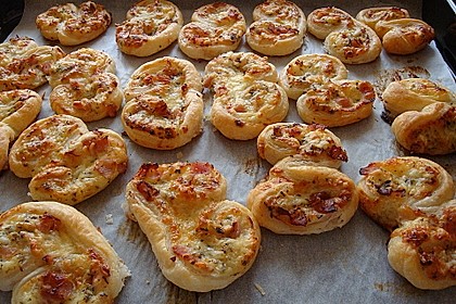 Bl&auml;tterteig - Schinken - K&auml;se - Stangen 110
