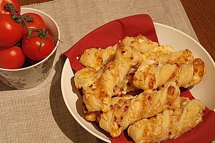 Bl&auml;tterteig - Schinken - K&auml;se - Stangen 115