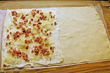 Bl&auml;tterteig - Schinken - K&auml;se - Stangen 1