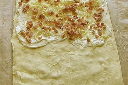 Bl&auml;tterteig - Schinken - K&auml;se - Stangen 2