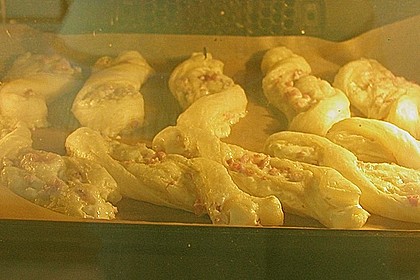 Bl&auml;tterteig - Schinken - K&auml;se - Stangen 4