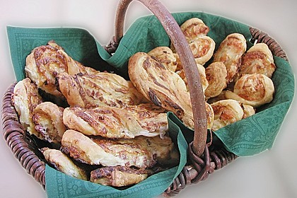 Bl&auml;tterteig - Schinken - K&auml;se - Stangen 5