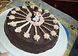 Dreilagige Schokotorte