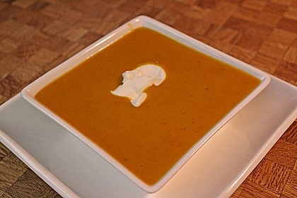 Kürbissuppe mit Maroni 3