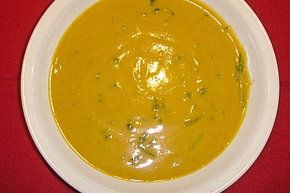 Kürbissuppe mit Maroni 4