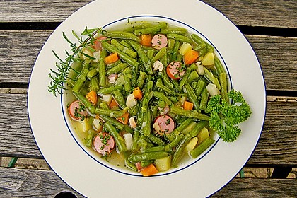 Leckere gr&uuml;ne Bohnensuppe 2