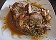 Kalbsbraten, gef&uuml;llt mit Kr&auml;uter - Champignons