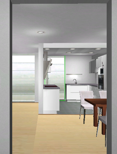 Küchenplanung offene Küche 3,00 x 3,175 m | Küchenausstattung Forum