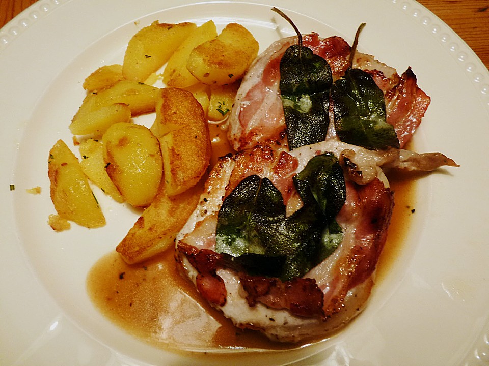 Kalbsschnitzel Mit Schinken Und Salbei Saltimbocca Alla Romana ...