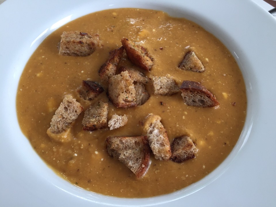 Rote Linsensuppe mit Croutons von Petra Regina | Chefkoch.de