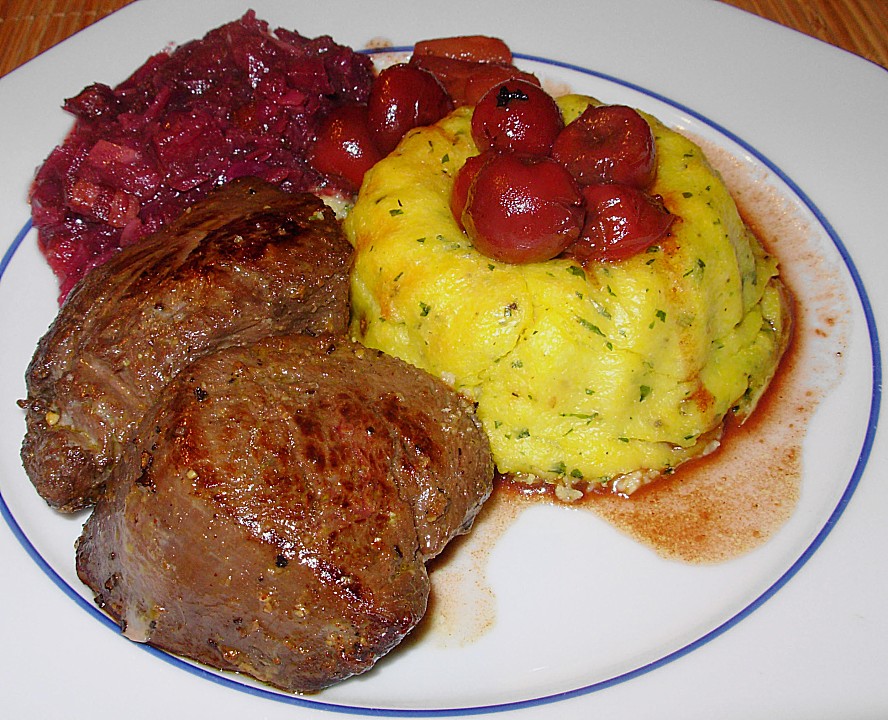 Gebratene Hirschsteaks mit Früchten von miguan | Chefkoch.de Gebratene Hirschsteaks mit Früchten von miguan | Chefkoch.de