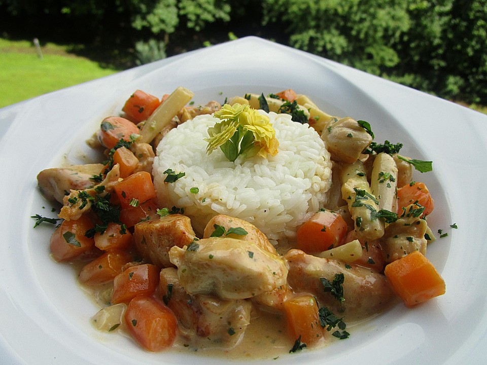 Puten-Spargel-Ragout in Orangensauce von miguan | Chefkoch.de
