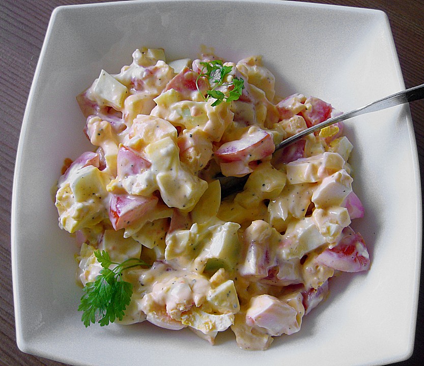 Eiersalat mit Tomaten von StefanieN | Chefkoch.de