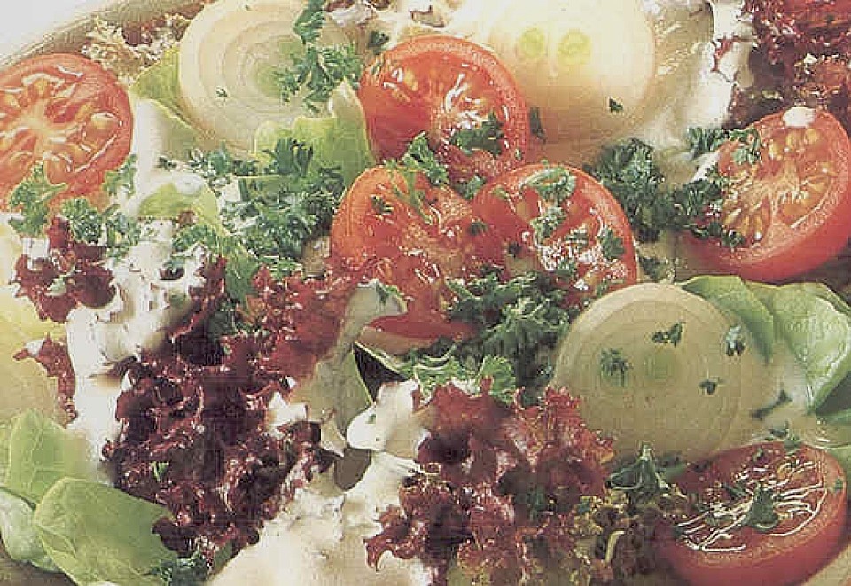 Salat mit Joghurtdressing von Chrissy79 | Chefkoch.de