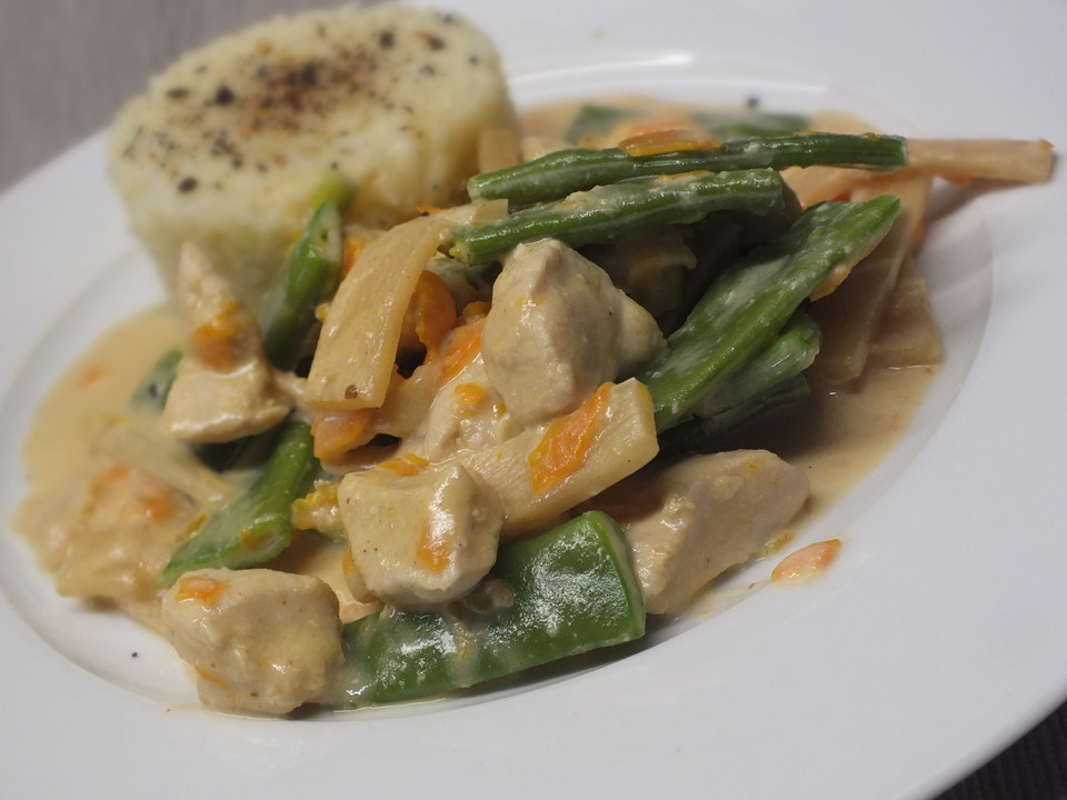 Rotes Thai Curry mit Hähnchen und Gemüse von daniela177 | Chefkoch.de