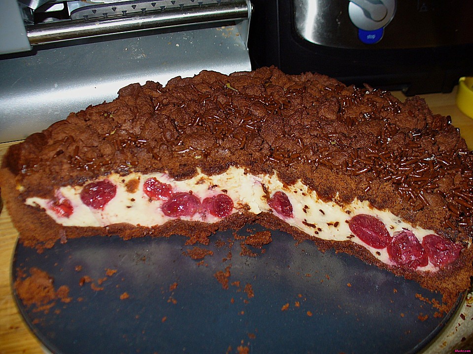 Michas Schoko Streuselkuchen Mit Quark Kirschfüllung Von Klaumi Chefkochde 4786