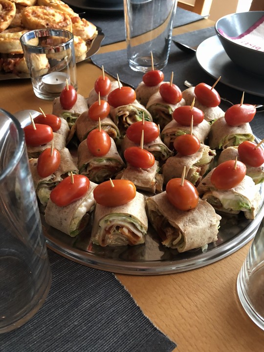 Party Wraps mit Frischkäse und Putenbrust von pukkimaus04 | Chefkoch.de